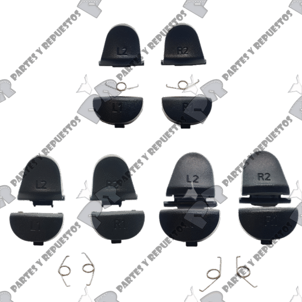 Juego de Teclas L1, R1, L2, R2 para Joystick Ps4 Modelos V1 - V2 - 030
