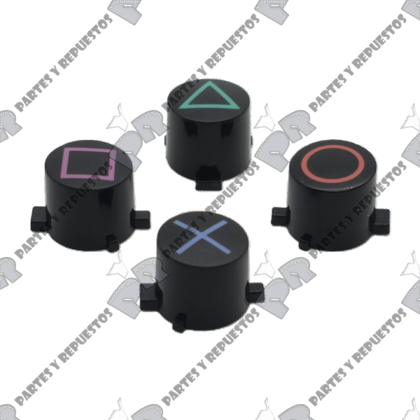Repuesto 4 Botones X, O, ☐, △ Joystick Ps4 color Negro - Gris - Imagen 5