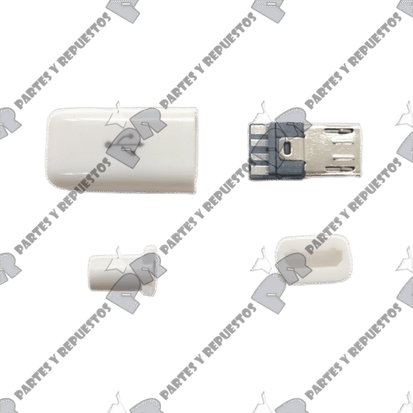 Jack o Pin de Carga para Armar Cable Micro USB - 4 o 5 Contactos