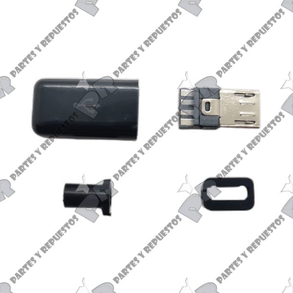 Jack o Pin de Carga para Armar Cable Micro USB - 4 o 5 Contactos - Imagen 3